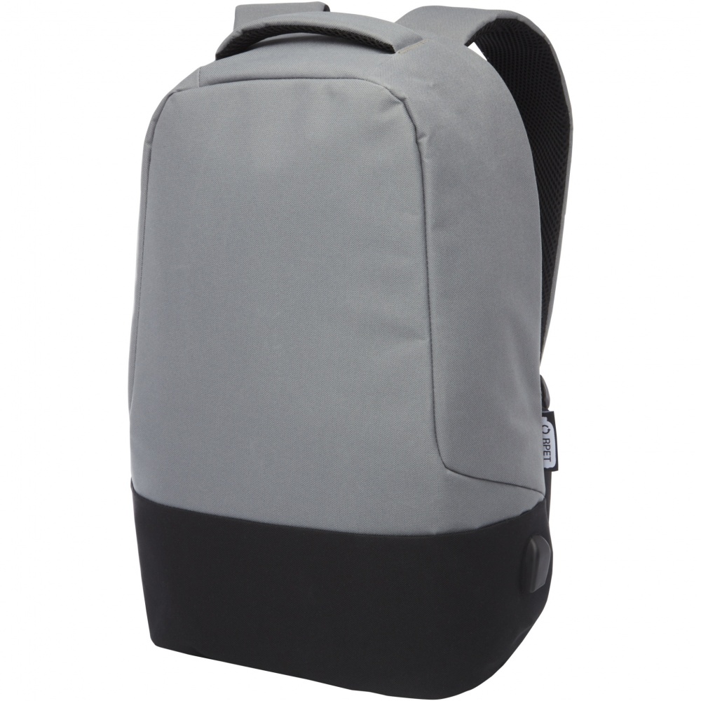 Logo trade promotional merchandise photo of: Cover GRS RPET anti-theft backpack 18L