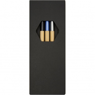 Logo trade promotional giveaways image of: Kerf 3-piece bamboo pen set