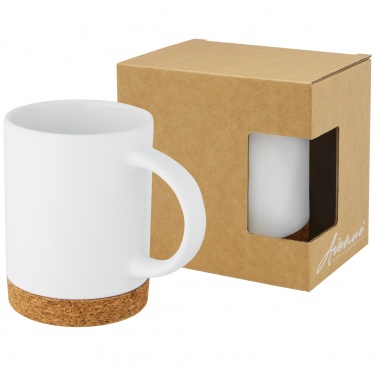 Logotrade promotional item image of: Neiva 425 ml ceramic mug with cork base