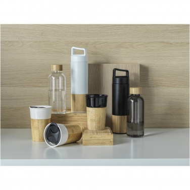 Logotrade promotional gift image of: Torne 540 ml  stainless steel bottle with bamboo outer wall