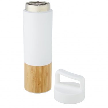 Logo trade promotional items image of: Torne 540 ml  stainless steel bottle with bamboo outer wall