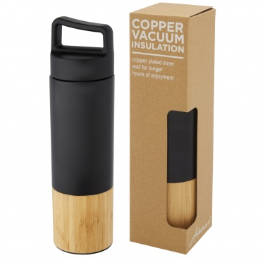 Logotrade advertising product image of: Torne 540 ml  stainless steel bottle with bamboo outer wall