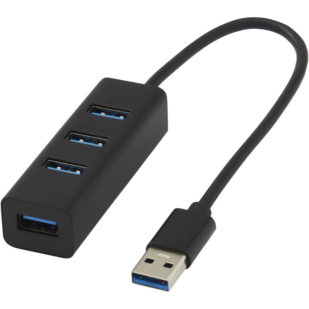 Logo trade promotional giveaways image of: ADAPT aluminum USB 3.0 hub