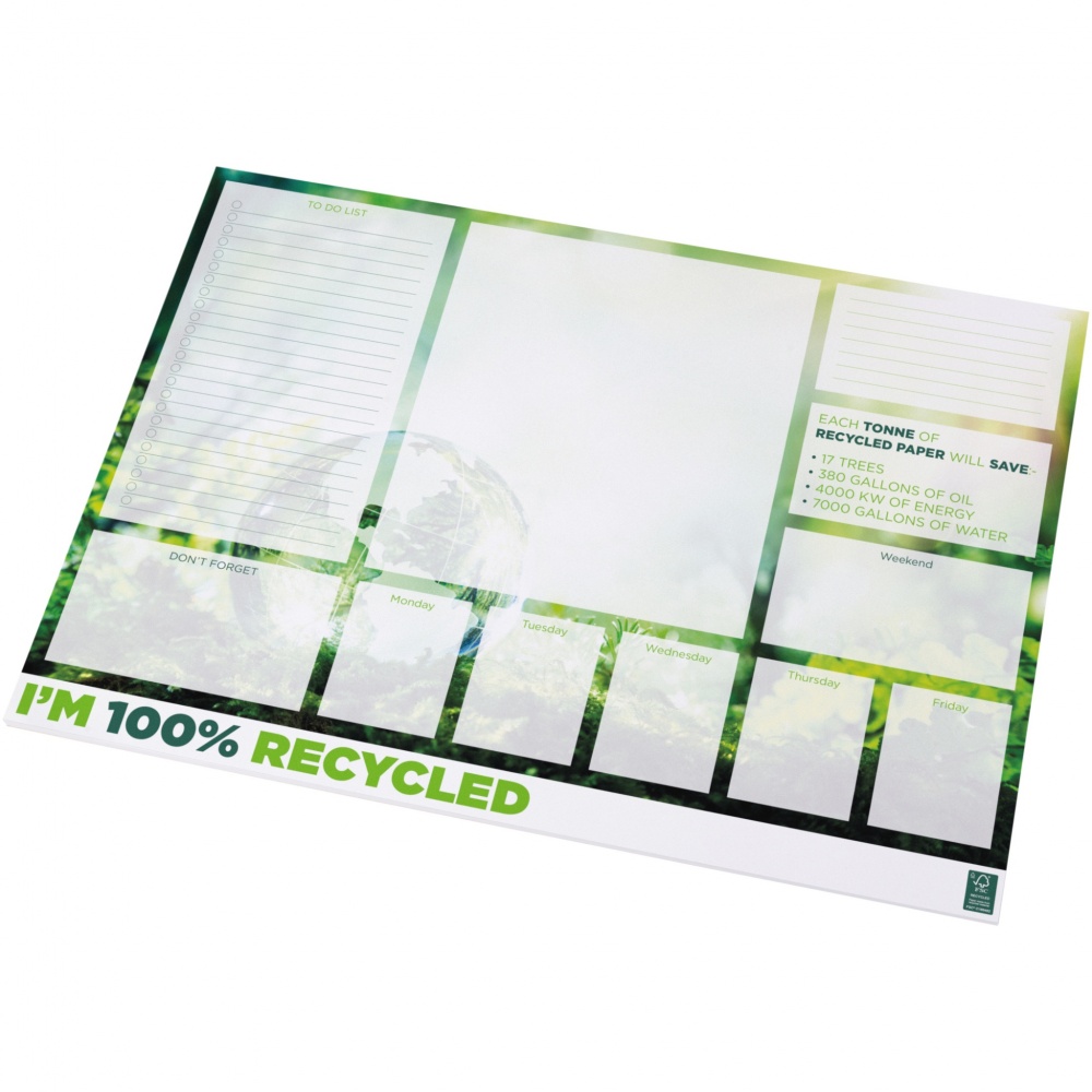 Logotrade promotional product image of: Desk-Mate® A2 recycled notepad