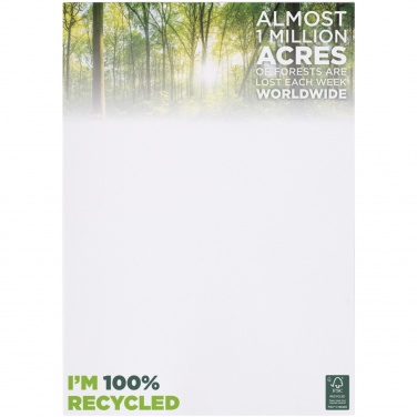 Logo trade promotional merchandise photo of: Desk-Mate® A4 recycled notepad