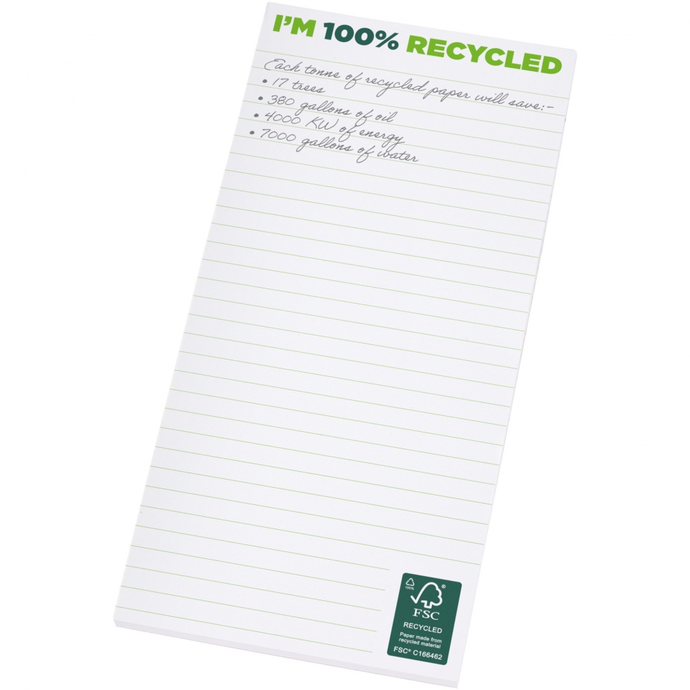 Logotrade promotional product picture of: Desk-Mate® 1/3 A4 recycled notepad