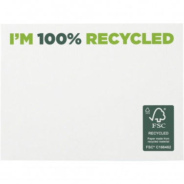 Logo trade business gifts image of: Sticky-Mate® recycled sticky notes 100x75 mm