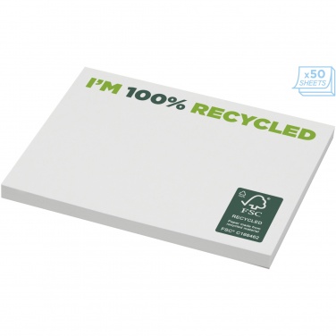 Logo trade promotional giveaway photo of: Sticky-Mate® recycled sticky notes 100x75 mm