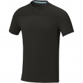 Borax short sleeve men's GRS recycled cool fit t-shirt, Solid black