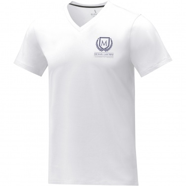 Logo trade advertising products image of: Somoto short sleeve men's V-neck t-shirt 