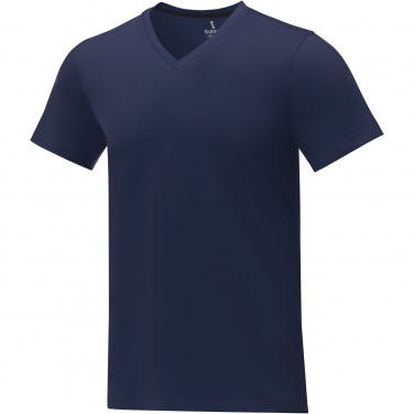 Logo trade corporate gift photo of: Somoto short sleeve men's V-neck t-shirt 