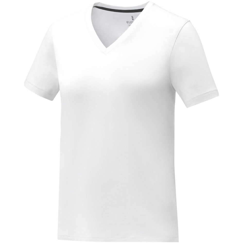 Logo trade promotional product photo of: Somoto short sleeve women's V-neck t-shirt 