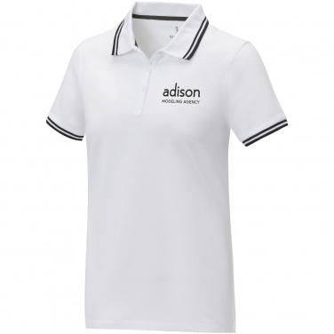 Logo trade corporate gift photo of: Amarago short sleeve women's tipping polo