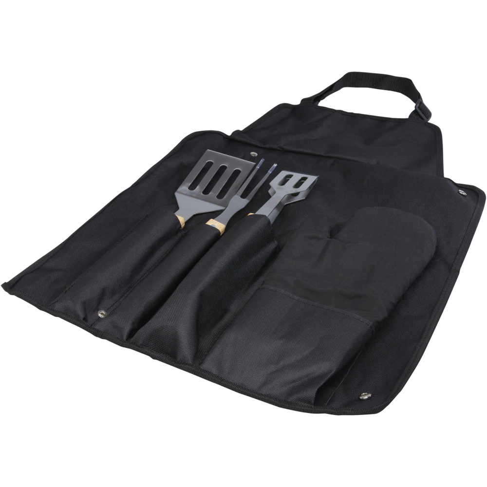 Logotrade corporate gift picture of: Gril 3-piece BBQ tools set and glove 