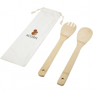 Logotrade promotional gift image of: Endiv bamboo salad spoon and fork