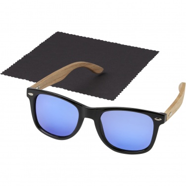 Logotrade promotional gift image of: Hiru rPET/wood mirrored polarized sunglasses in gift box