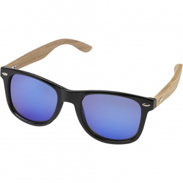 Logo trade promotional products picture of: Hiru rPET/wood mirrored polarized sunglasses in gift box