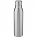 Harper 700 ml stainless steel water bottle with metal loop, Silver