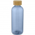 Ziggs 650 ml recycled plastic water bottle, Transparent blue