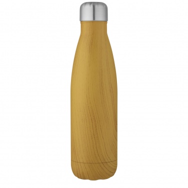 Logotrade promotional gift picture of: Cove 500 ml vacuum insulated stainless steel bottle with wood print