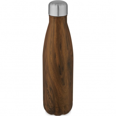 Logotrade advertising product image of: Cove 500 ml vacuum insulated stainless steel bottle with wood print