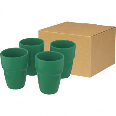 Logo trade promotional giveaways image of: Staki 4-piece 280 ml stackable mug gift set