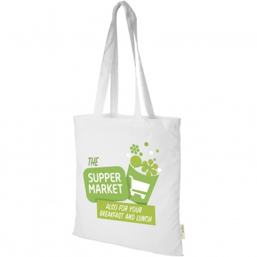 Logo trade corporate gifts picture of: Orissa 140 g/m² organic cotton tote bag 7L