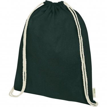 Logotrade promotional gift picture of: Orissa 140 g/m² organic cotton drawstring bag 5L