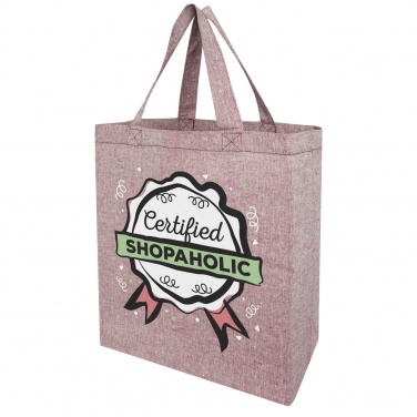 Logo trade promotional merchandise image of: Pheebs 150 g/m² recycled gusset tote bag 13L