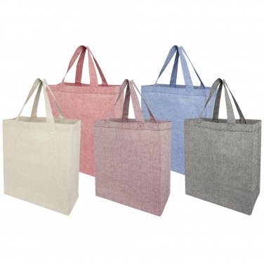 Logo trade promotional gifts image of: Pheebs 150 g/m² recycled gusset tote bag 13L