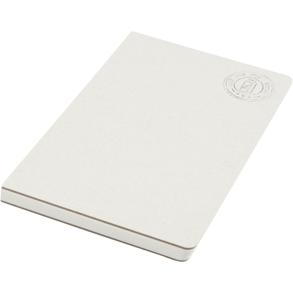 Logo trade promotional item photo of: Dairy Dream A5 size reference recycled milk cartons spineless notebook