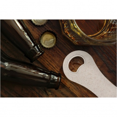 Logo trade corporate gifts image of: Schyn wheat straw bottle opener