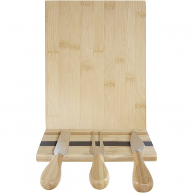 Logo trade corporate gift photo of: Mancheg bamboo magnetic cheese board and tools