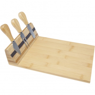 Logotrade business gift image of: Mancheg bamboo magnetic cheese board and tools