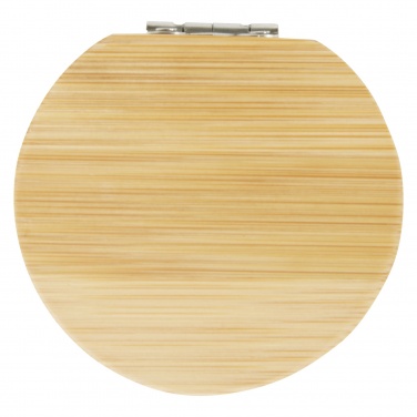 Logo trade promotional merchandise image of: Afrodit bamboo pocket mirror