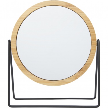 Logo trade corporate gifts image of: Hyrra bamboo standing mirror