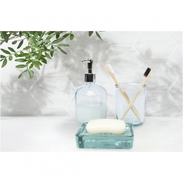 Logo trade business gift photo of: Jabony 3-piece recycled glass bathroom set