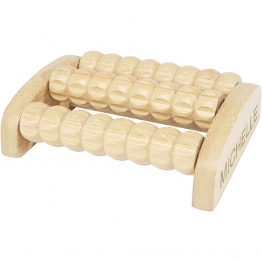 Logo trade promotional merchandise photo of: Venis bamboo foot massager