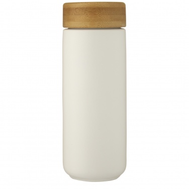 Logotrade business gift image of: Lumi 300 ml ceramic tumbler with bamboo lid