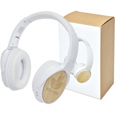 Logotrade promotional giveaways photo of: Athos bamboo Bluetooth® headphones with microphone