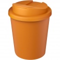 Americano® Espresso Eco 250 ml recycled tumbler with spill-proof lid , Orange