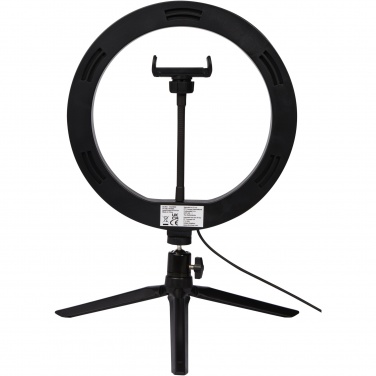 Logo trade promotional giveaway photo of: Studio ring light for selfies and vlogging with phone holder and tripod