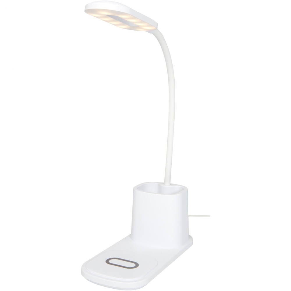 Logo trade promotional product photo of: Bright desk lamp and organizer with wireless charger