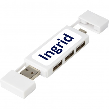 Logo trade advertising products picture of: Mulan dual USB 2.0 hub