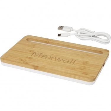 Logotrade business gift image of: Medake 10W bamboo wireless charger