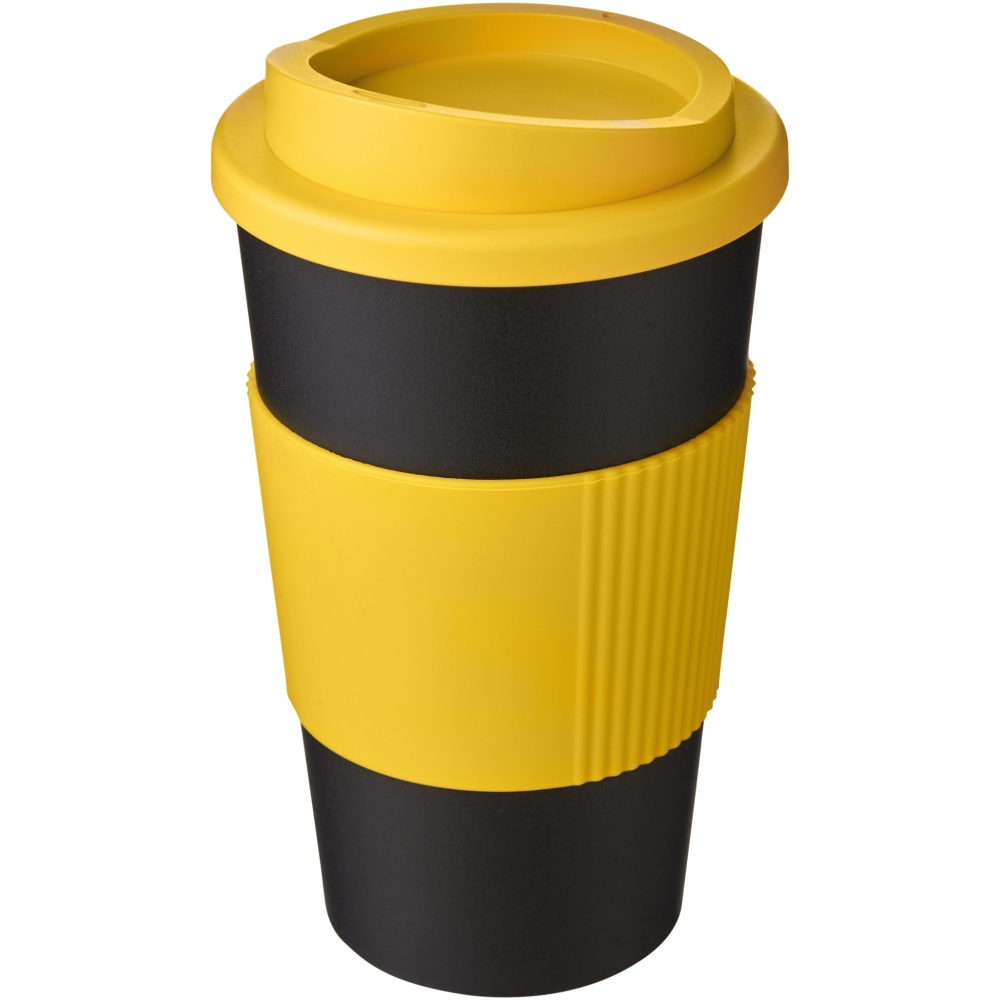 Logo trade promotional merchandise image of: Americano® 350 ml insulated tumbler with grip