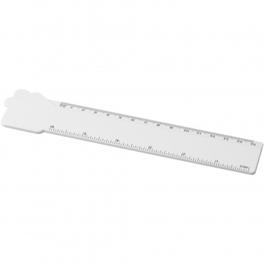 Logo trade promotional giveaways picture of: Tait 15 cm house-shaped recycled plastic ruler