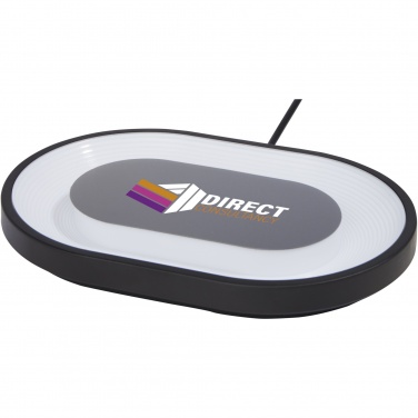 Logo trade advertising products image of: Ray wireless charging pad with RGB mood light