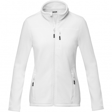 Logo trade promotional gifts picture of: Amber women's GRS recycled full zip fleece jacket