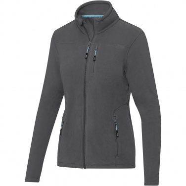 Logo trade promotional giveaways image of: Amber women's GRS recycled full zip fleece jacket